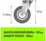 Опора поворотная колесная 120x26 мм, резина серая SCg55 HITCH SZ084835 3