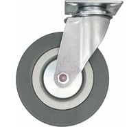 Опора поворотная колесная 100x25 мм, резина серая SCg42 HITCH SZ084834