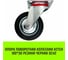 Опора поворотная колесная 100x30 мм, резина черная SC42 HITCH SZ084861 2