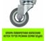 Опора поворотная колесная 75x20 мм, резина серая SCg93 HITCH SZ084833 2