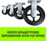 Опора неповоротная колесная большегрузная 125x50 мм, резина черная FCd54 HITCH SZ085000 6