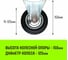Опора неповоротная колесная 125x34 мм, резина черная FC54 HITCH SZ084991 3