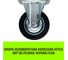 Опора неповоротная колесная 100x30 мм, резина черная FC46 HITCH SZ084871 2
