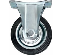 Опора неповоротная колесная 160x36 мм, резина черная FC63 HITCH SZ084992