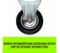 Опора неповоротная колесная 160x36 мм, резина черная FC63 HITCH SZ084992 2