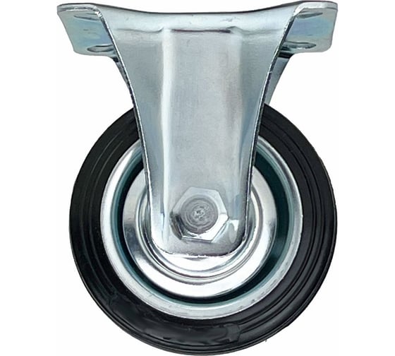 Опора неповоротная колесная 200x44 мм, резина черная FC80 HITCH SZ084993