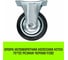 Опора неповоротная колесная 75x22 мм, резина черная FC92 HITCH SZ084870 2