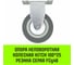 Опора неповоротная колесная 100x25 мм, резина серая FCg46 HITCH SZ084847 2