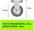Опора неповоротная колесная 100x25 мм, резина серая FCg46 HITCH SZ084847 3