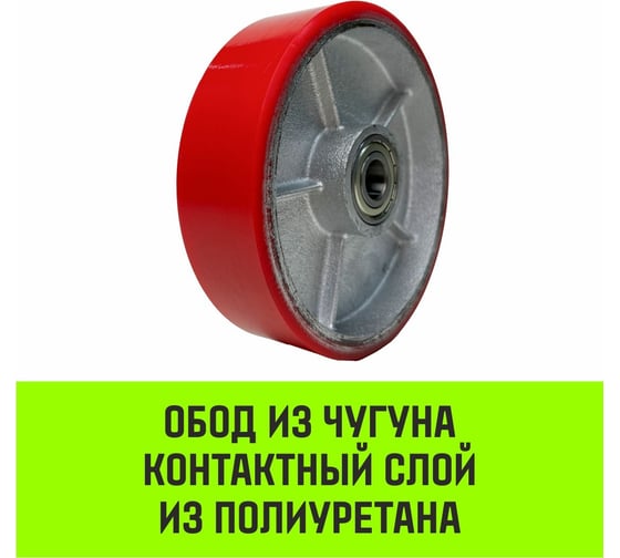 Колесо рулевое 180x50 мм, полиуретан SWpu180 HITCH SZ085024