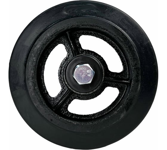 Колесо на ось большегрузное 200x50 мм, резина черная D80 HITCH SZ085021 1