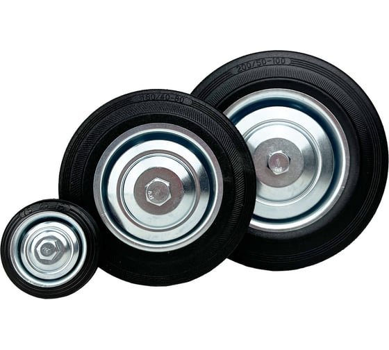 Колесо на ось 75x22 мм, езина черная С92 HITCH SZ084857