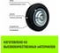 Колесо на ось 160x36 мм, резина черная С63 HITCH SZ084858 4