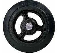 Колесо на ось большегрузное 125x50 мм, резина черная D54 HITCH SZ085019