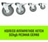 Опора поворотная колесная с тормозом под болт 120x26 мм, резина серая SChgb55 HITCH SZ084856 7