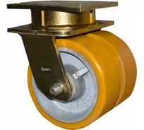 Колесо б/г полиуретан, сверхтяжелогрузное, двойное, поворотное, 150 мм MFK-TORG K8862-150