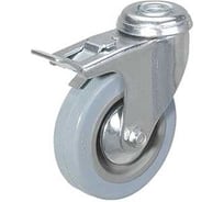 Аппаратное колесо SChgb 55 125 мм (под болт поворотный, тормоз, подшипник скольжения) (N) TOR 1042999