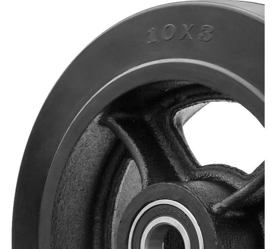 Большегрузное колесо DL90 (K) (255 мм; 450 кг) А5 1001056