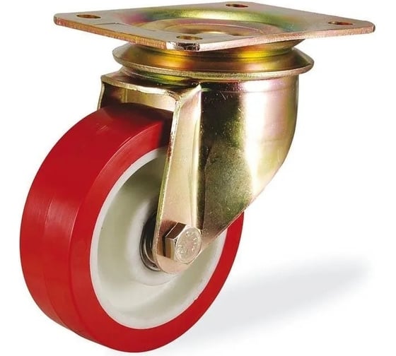 Большегрузная поворотная колесная опора KAMA K-4102-PUR-100 1