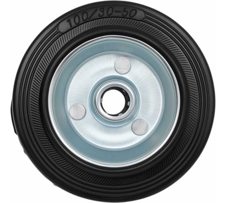 Колесо промышленное без кронштейна 100мм резина/сталь Gigant G-04-09-04