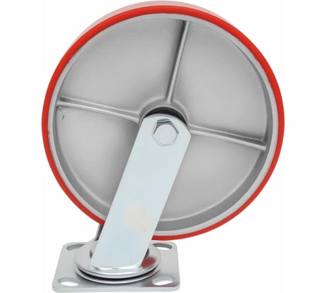 Колесо промышленное поворотное с подшипником 200мм ПУ/чугун Gigant G-04-09-24