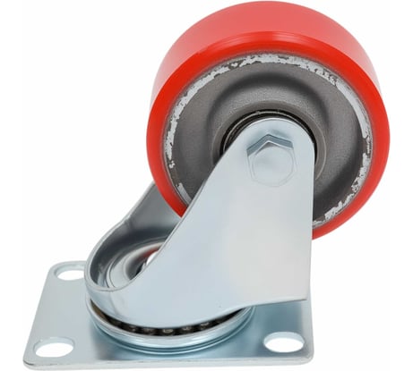 Колесо промышленное поворотное с шариковым подшипником 75мм ПУ/чугун Gigant G-04-09-25