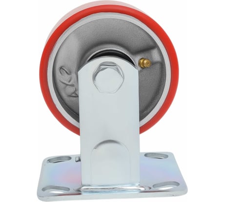 Колесо промышленное неповоротное с подшипником 100мм ПУ/чугун Gigant G-04-09-35