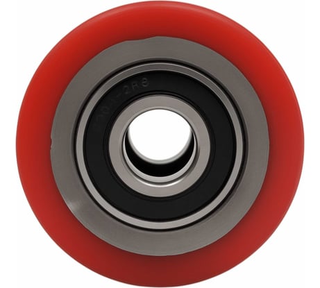 Ролик для гидравлических тележек 80x60мм полиуретановый с шариковым подшипником Gigant G-04-09-02