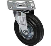 Опора колесная поворотная на площадке (125 мм; сталь/резина) Suki 160350