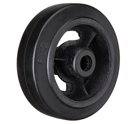 Колесо большегрузное на ось (125 мм; 210 кг; черная резина) Longway D 54