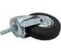 Опора колесная поворотная (125 мм; 125 кг; болт M12; черная резина) Longway SCt 55 3