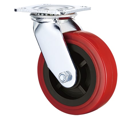 Опора колесная большегрузная поворотная (100 мм; 240 кг; полиуретан) RONEL SCpn 42