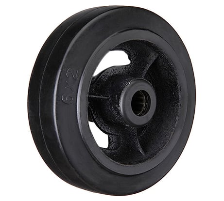 Колесо большегрузное на ось (150 мм; 310 кг; черная резина) Longway D 63