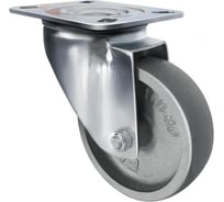 Опора колесная поворотная термостойкая (80 мм; 120 кг; чугун) EMES EM01 VKV 80