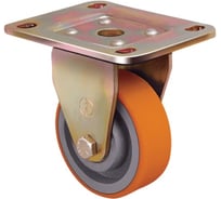 Опора колесная большегрузная неповоротная (150 мм; 550 кг; полиуретан) EMES ED02 VBP 150