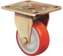 Опора колесная большегрузная неповоротная (150 мм; 550 кг; полиуретан) EMES ED02 ZBP 150