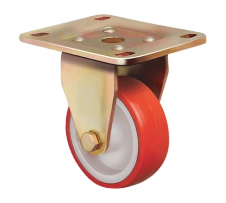 Опора колесная большегрузная неповоротная (150 мм; 550 кг; полиуретан) EMES ED02 ZBP 150