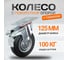 Колесная опора поворотная с тормозом AB 125 RAD 71037265 2