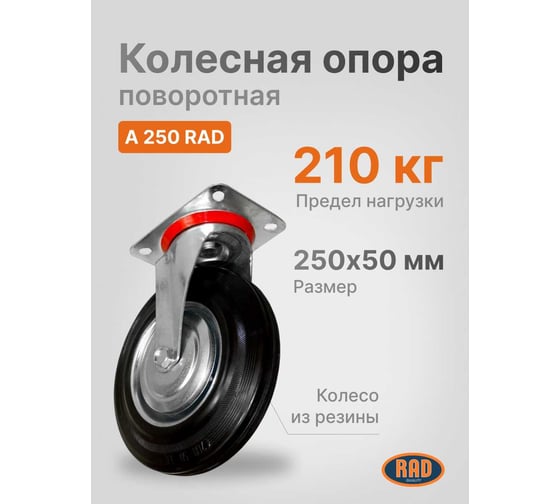 Колесная опора поворотная A 250 RAD 71037261