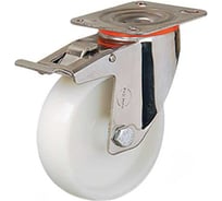 Колесо с поворотной платформой и тормозом EMES EM01ZKZ150X40FSS