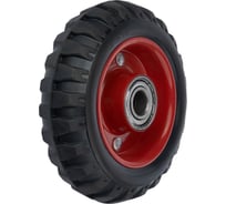 Колесо для тележки, под ось, диаметр 125 мм, грузоподъемность 120 кг, резина, металл СТЕЛЛА-ТЕХНИК 5000-125