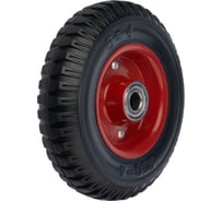 Колесо для тележки, под ось, диаметр 200 мм, грузоподъемность 200 кг, резина, металл СТЕЛЛА-ТЕХНИК 5000-200