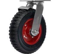 Колесо для тележки поворотное с тормозом, диаметр 200 мм, грузоподъемность 200 кг СТЕЛЛА-ТЕХНИК 5003-200