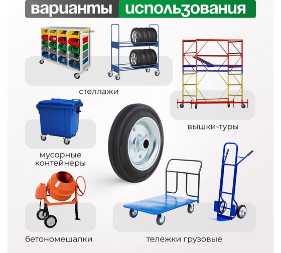 Колесо Серия 53 (160х40х20 мм) Tellure rota 533110