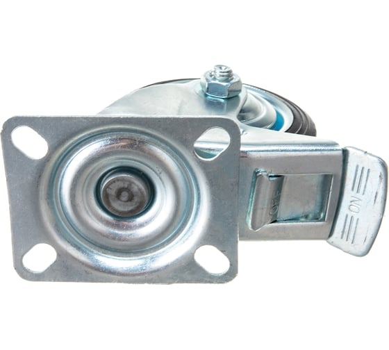 Колесо поворотное резиновое с тормозом SCb 93 75 мм TOR 1003650