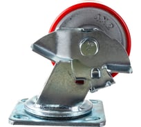 Колесо большегрузное поворотное PU тормоз SCpb 42 100 мм TOR 1003213