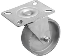 Большегрузное чугунное колесо без резины поворотное с площадкой SCss 42 (100 мм; 70 кг) А5 1000154