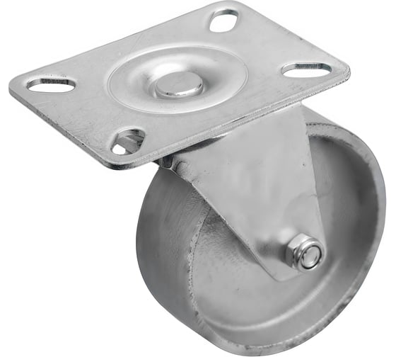 Большегрузное чугунное колесо без резины поворотное с площадкой SCss 42 (100 мм; 70 кг) А5 1000154 1