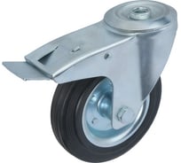 Колесо промышленное поворотное с отверстием под болт и тормозом SChb 63 (160 мм; 145 кг) А5 1000047
