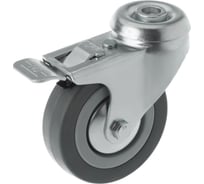 Аппаратное колесо поворотное с отверстием и тормозом SChgb 93 (75 мм; 50 кг) А5 1000082